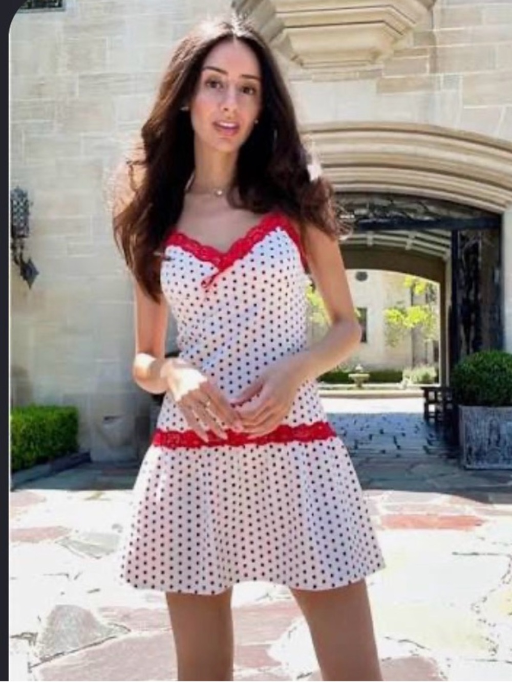 🍒NWT Frankie’s x Victoria's Secret White Polka Dot Cover Up / Mini Dress 🍒
